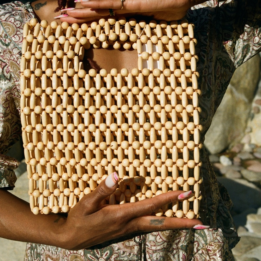 Than beaded Square Bag